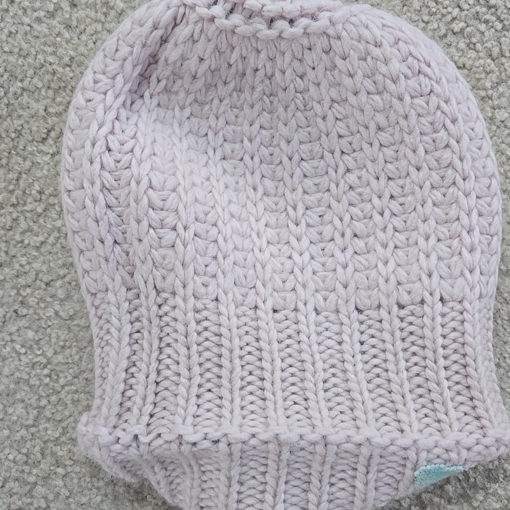 Free People Everything Rosie Beanie Pale Pink - Picture 6 of 7
